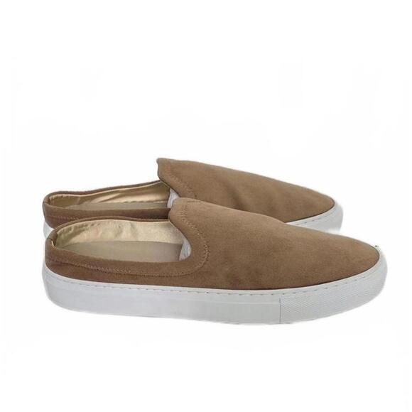 Jenni Kayne Suede Slider Sneakers In Honey Tan Size 40 US 10 New - Picture 2 of 6